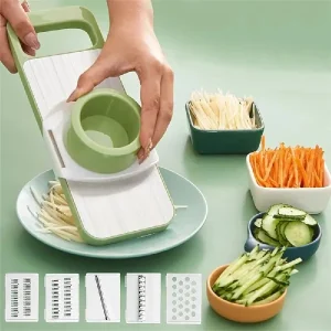 Multi-functional Vegetable Slicer & Cutter (5 Blades)