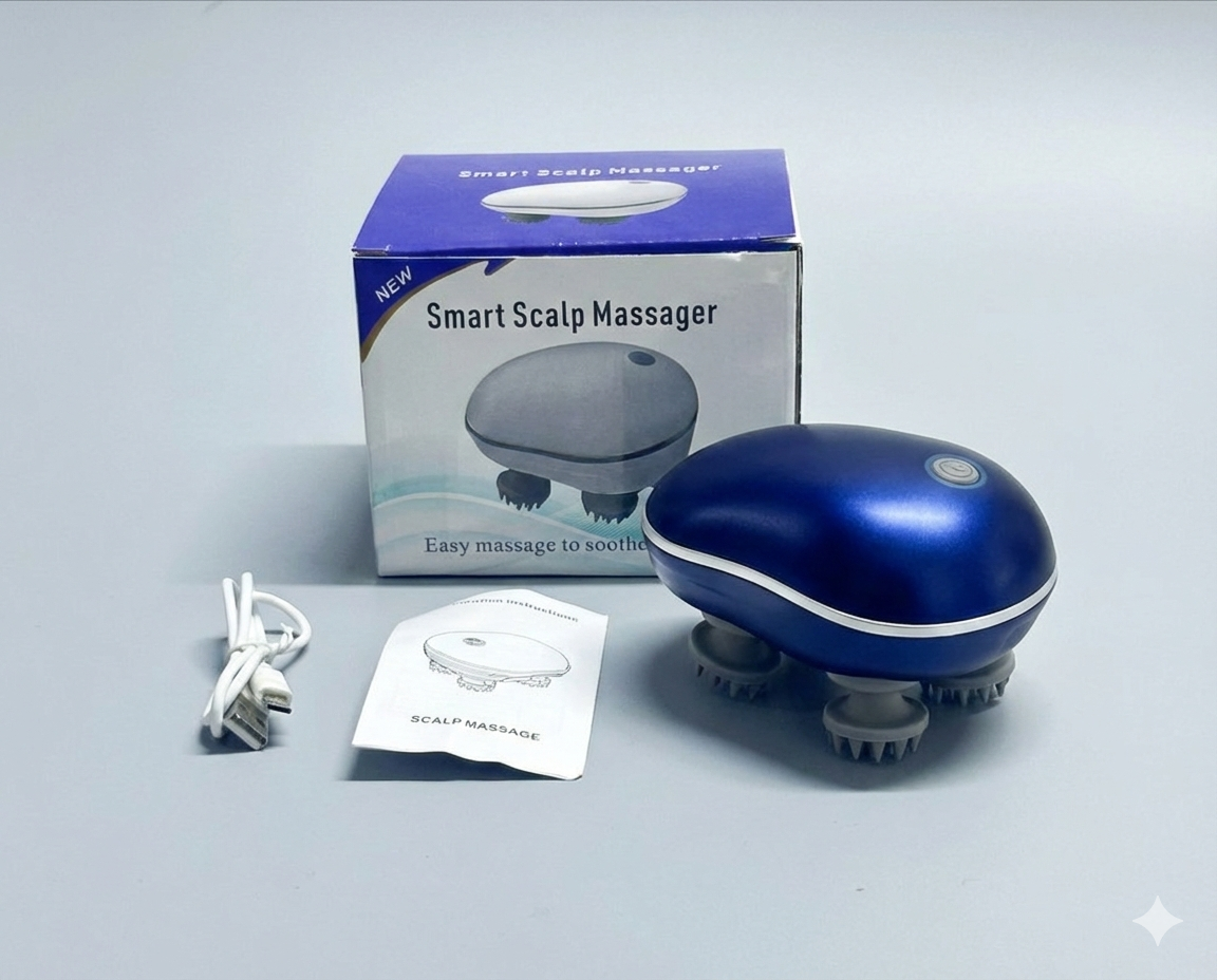 Smart Scalp Massager (Blue color)